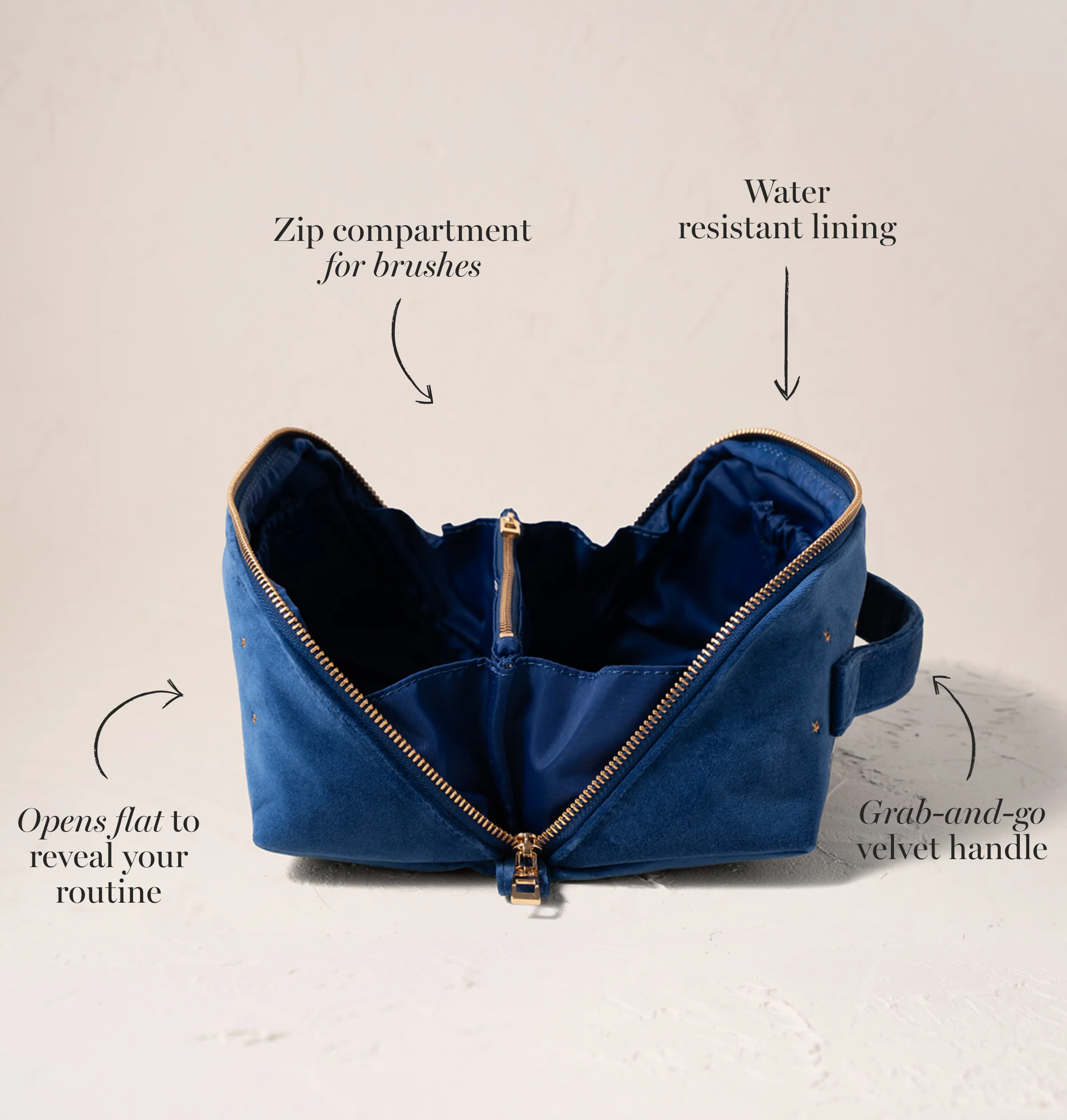 Baby Elephant Conservation Open Flat Makeup Bag - Image 3