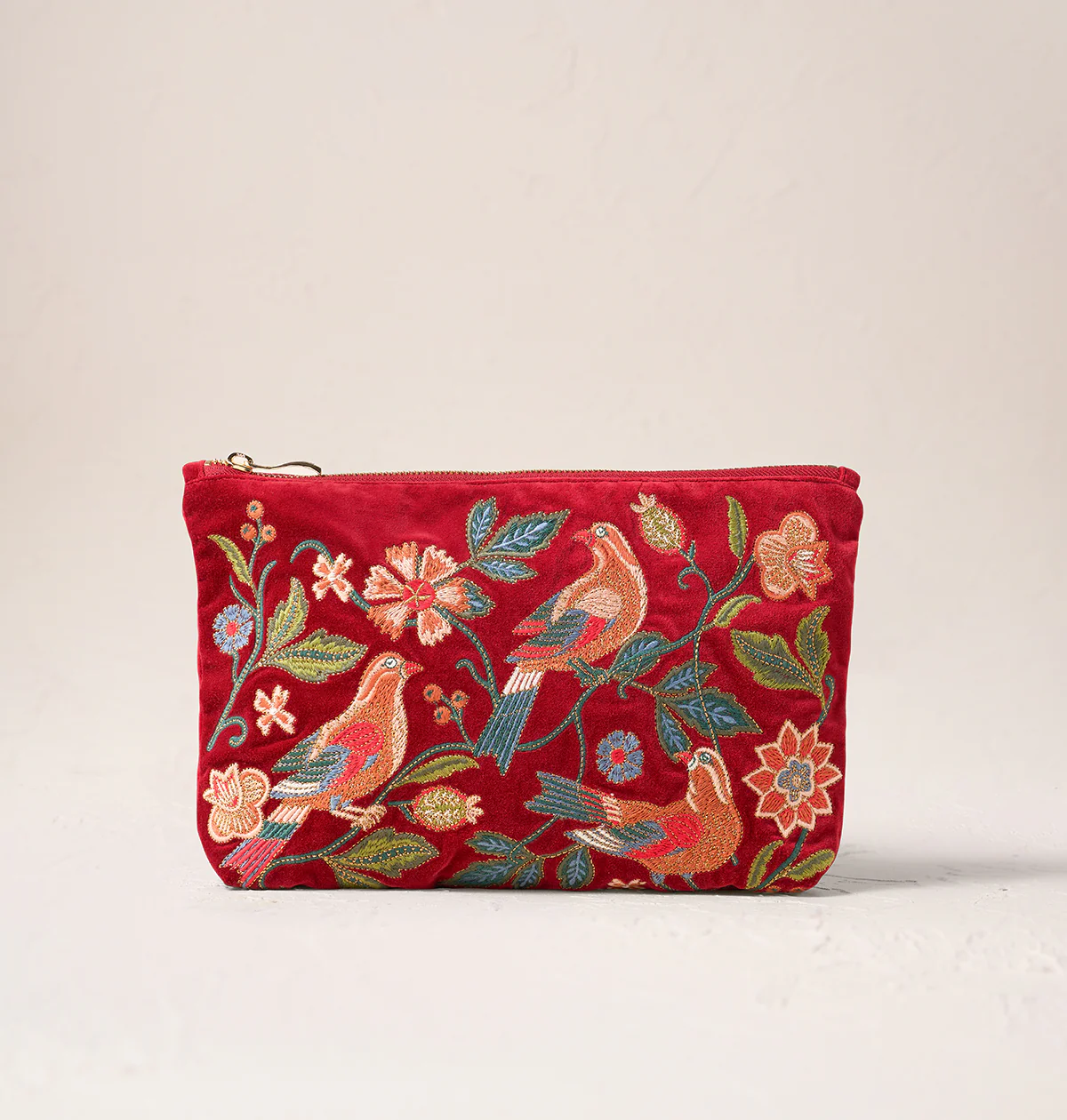 Botanical Birds Everyday Pouch