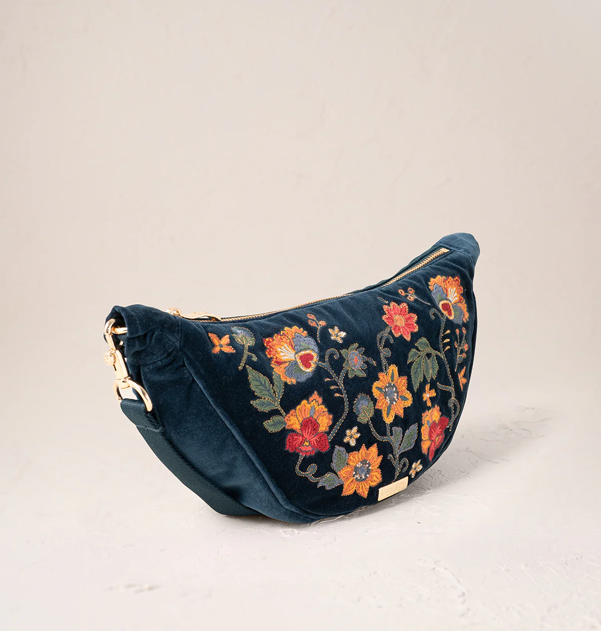 Botanical Garden Velvet Crossbody Sling Bag - Image 3