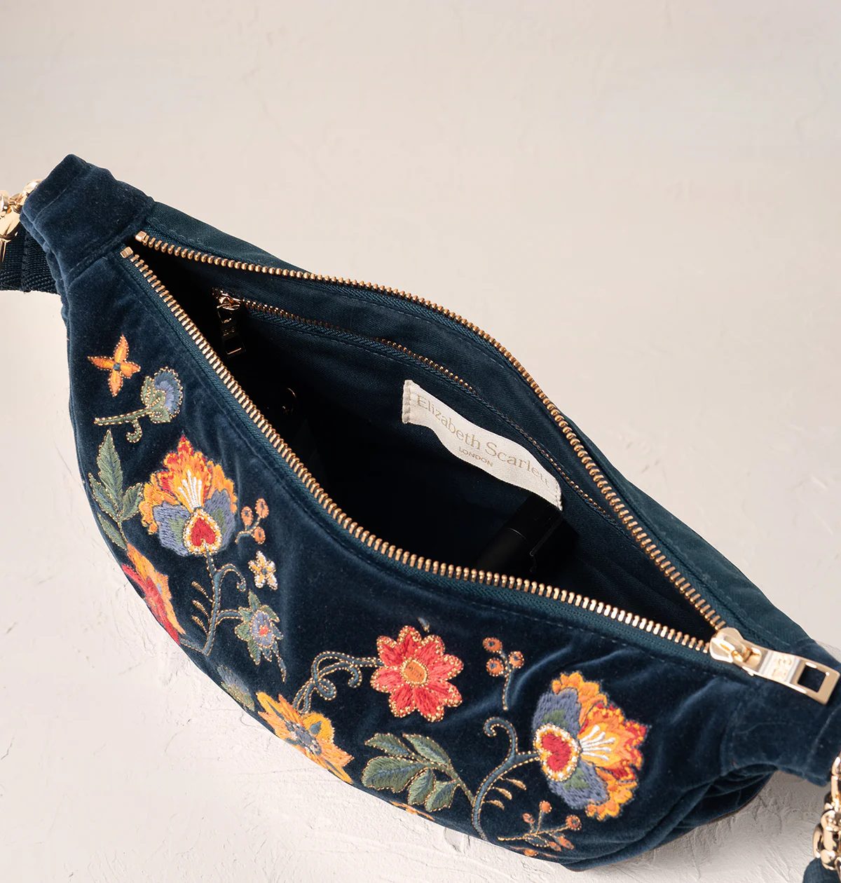 Botanical Garden Velvet Crossbody Sling Bag - Image 6