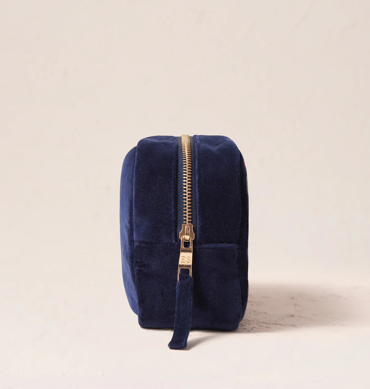 Celestial Navy Velvet Makeup Bag - Image 5