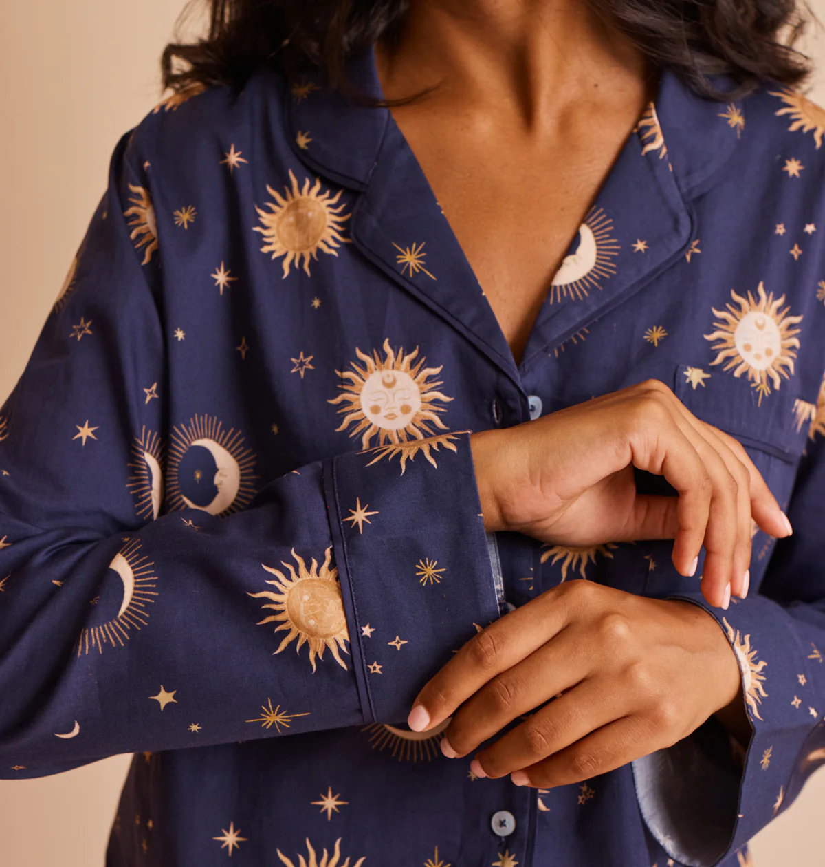 Cotton Sateen Celestial Pyjamas - Image 3