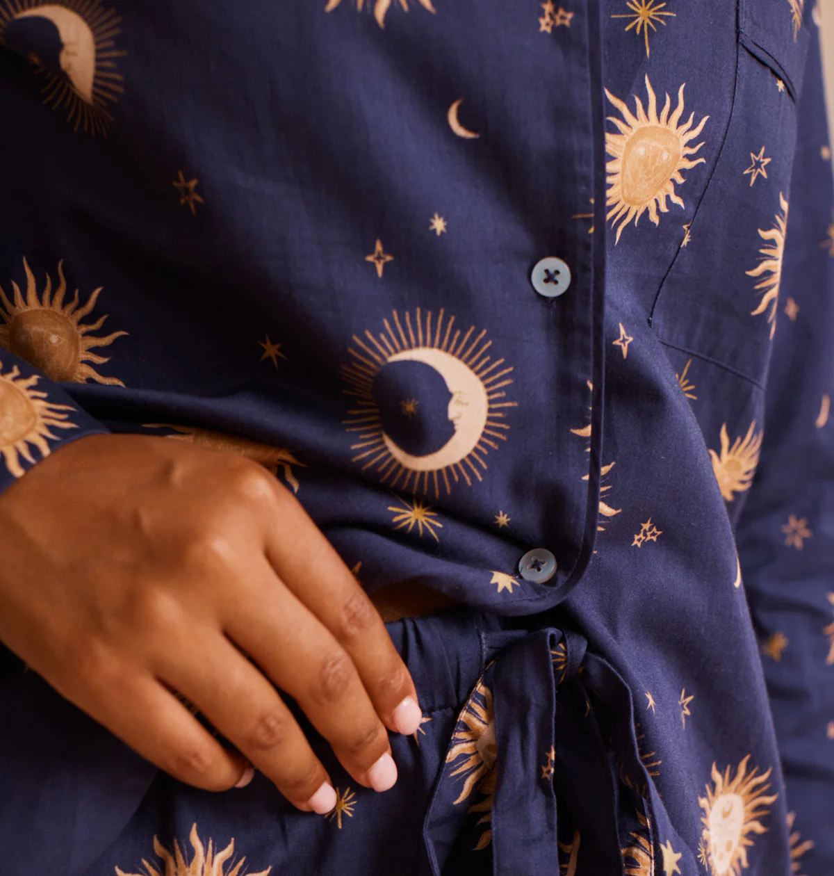 Cotton Sateen Celestial Pyjamas - Image 5