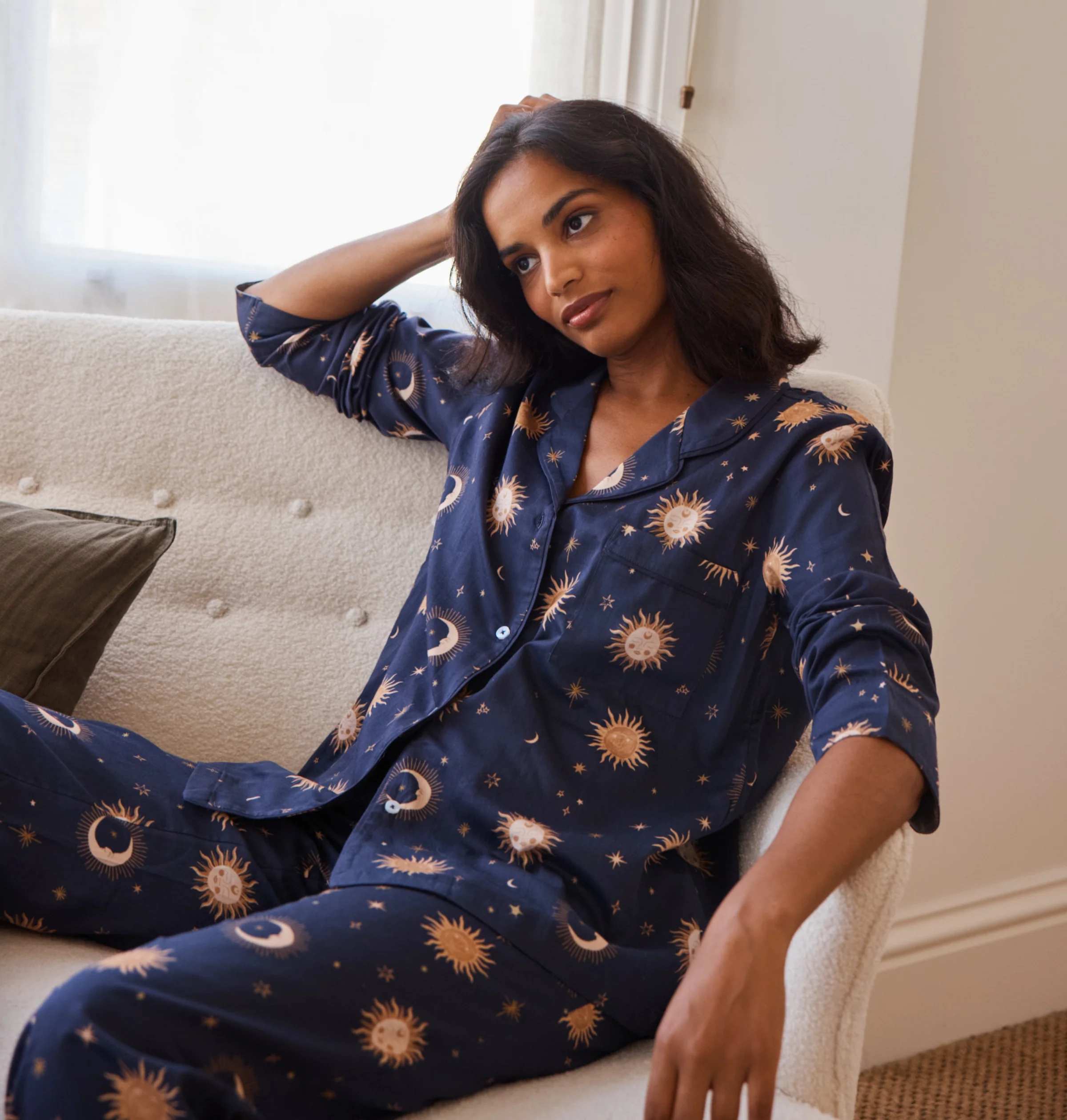 Cotton Sateen Celestial Pyjamas - Image 6
