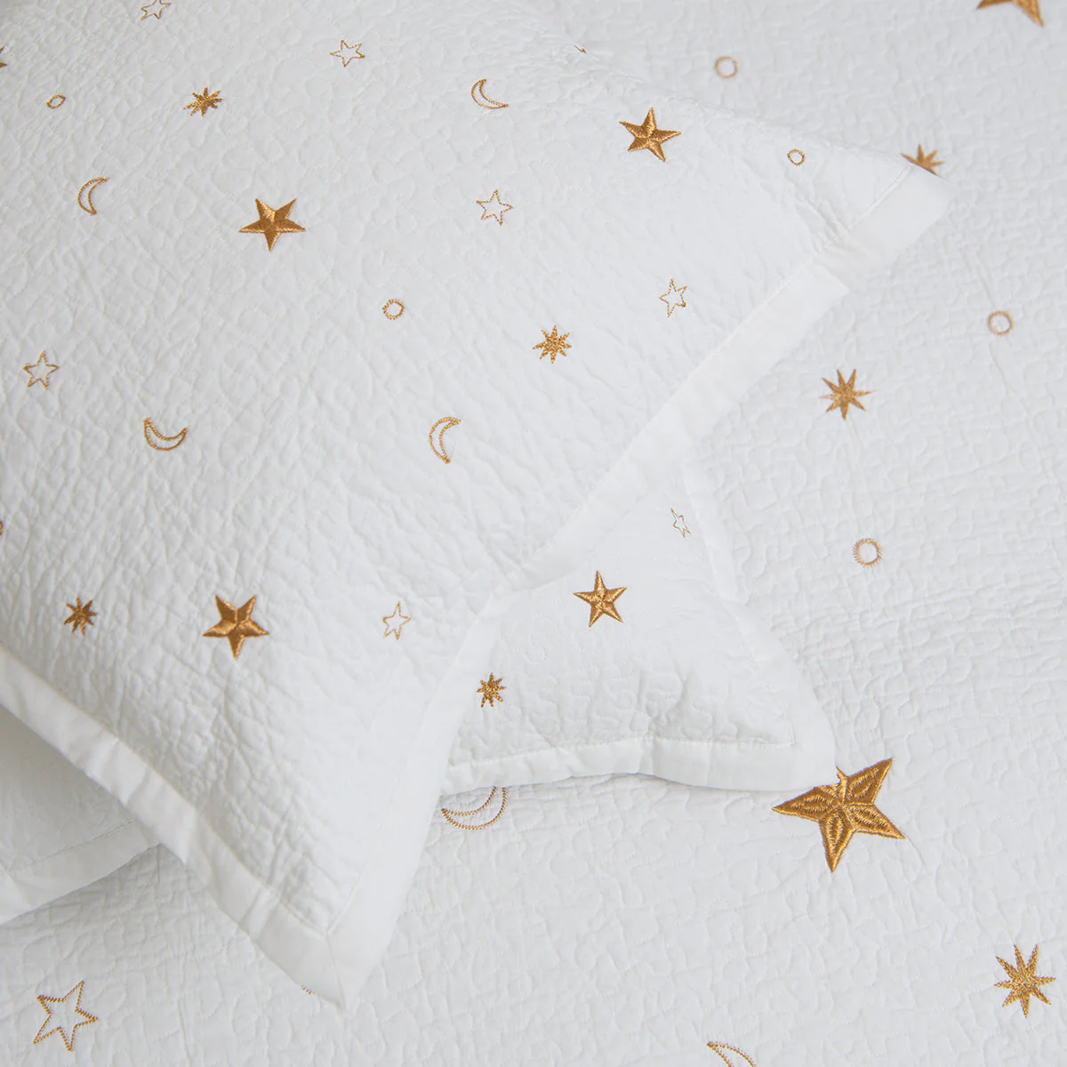 Constellations White Cotton Bedding Cushion Cover - Image 3