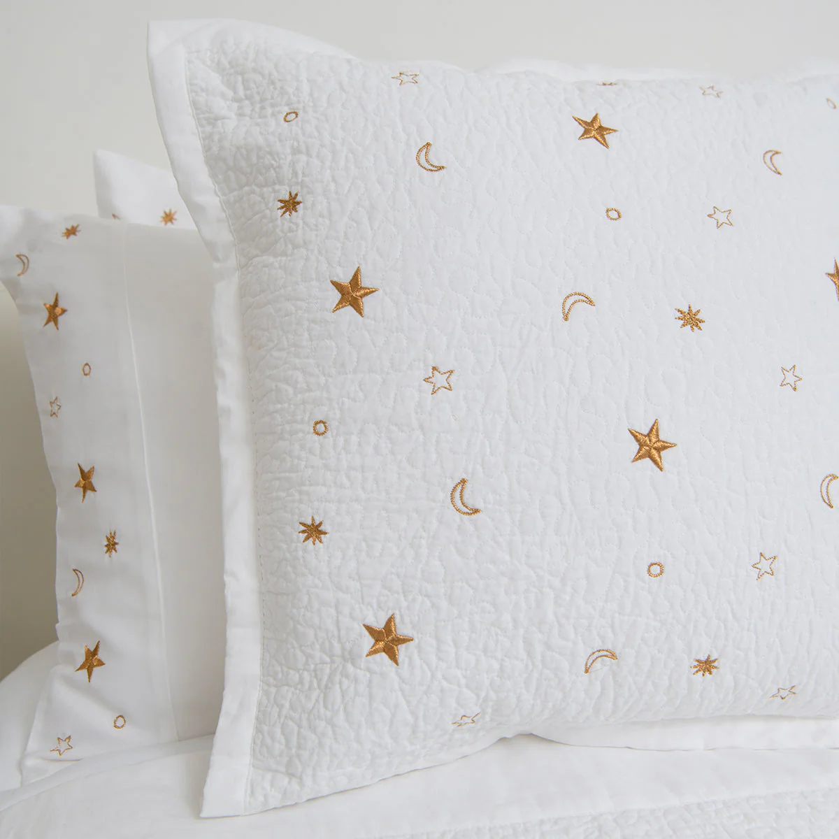 Constellations White Cotton Bedding Cushion Cover - Image 4