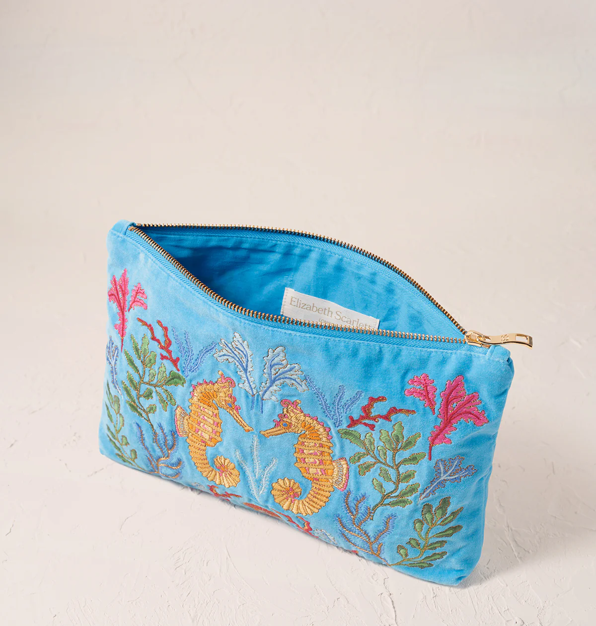 Coral Seahorse Everyday Pouch - Image 2