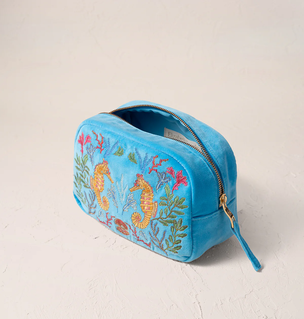 Coral Seahorse Makeup Bag - Image 3
