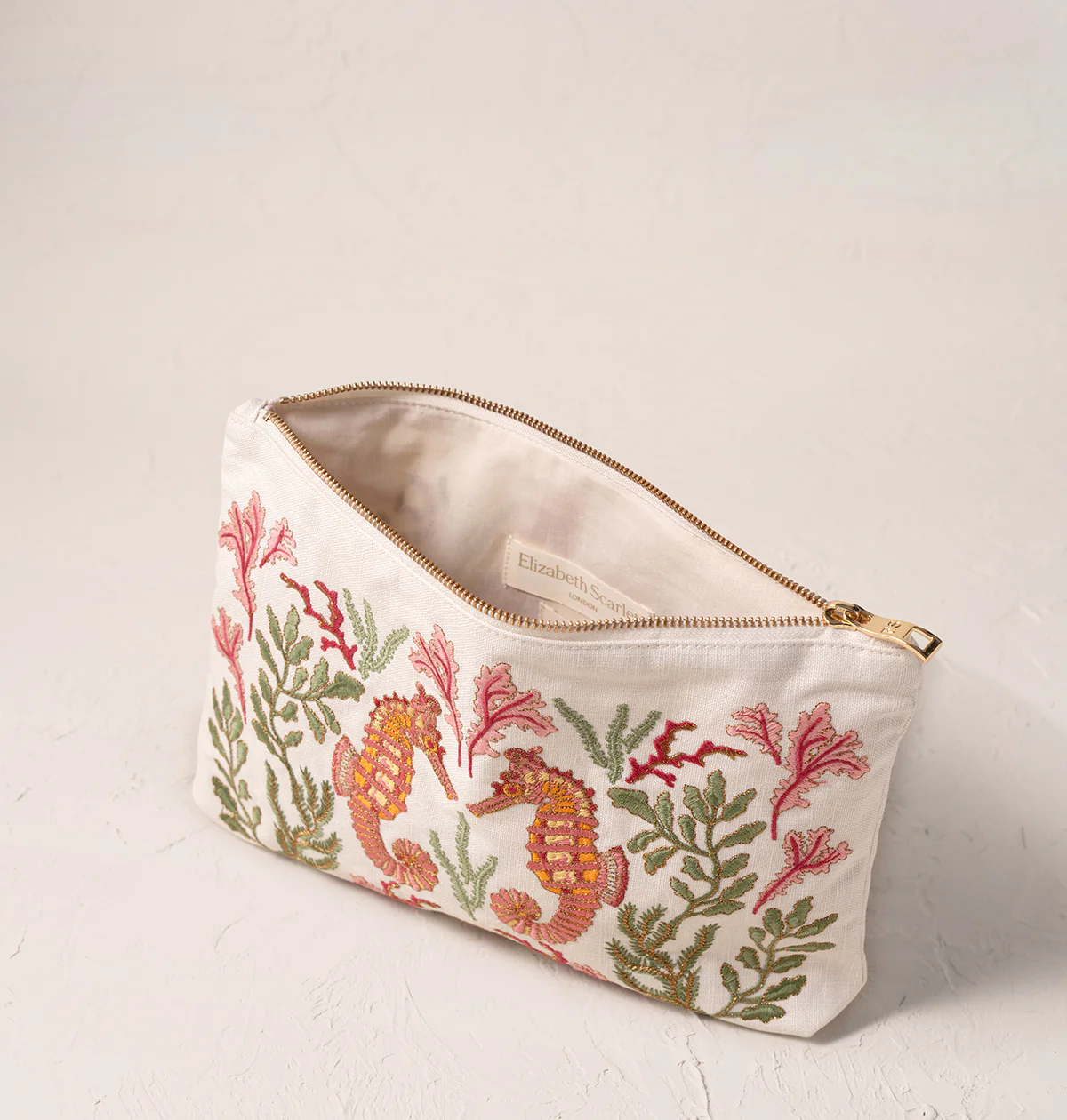 Coral Seahorse Everyday Pouch - Image 2