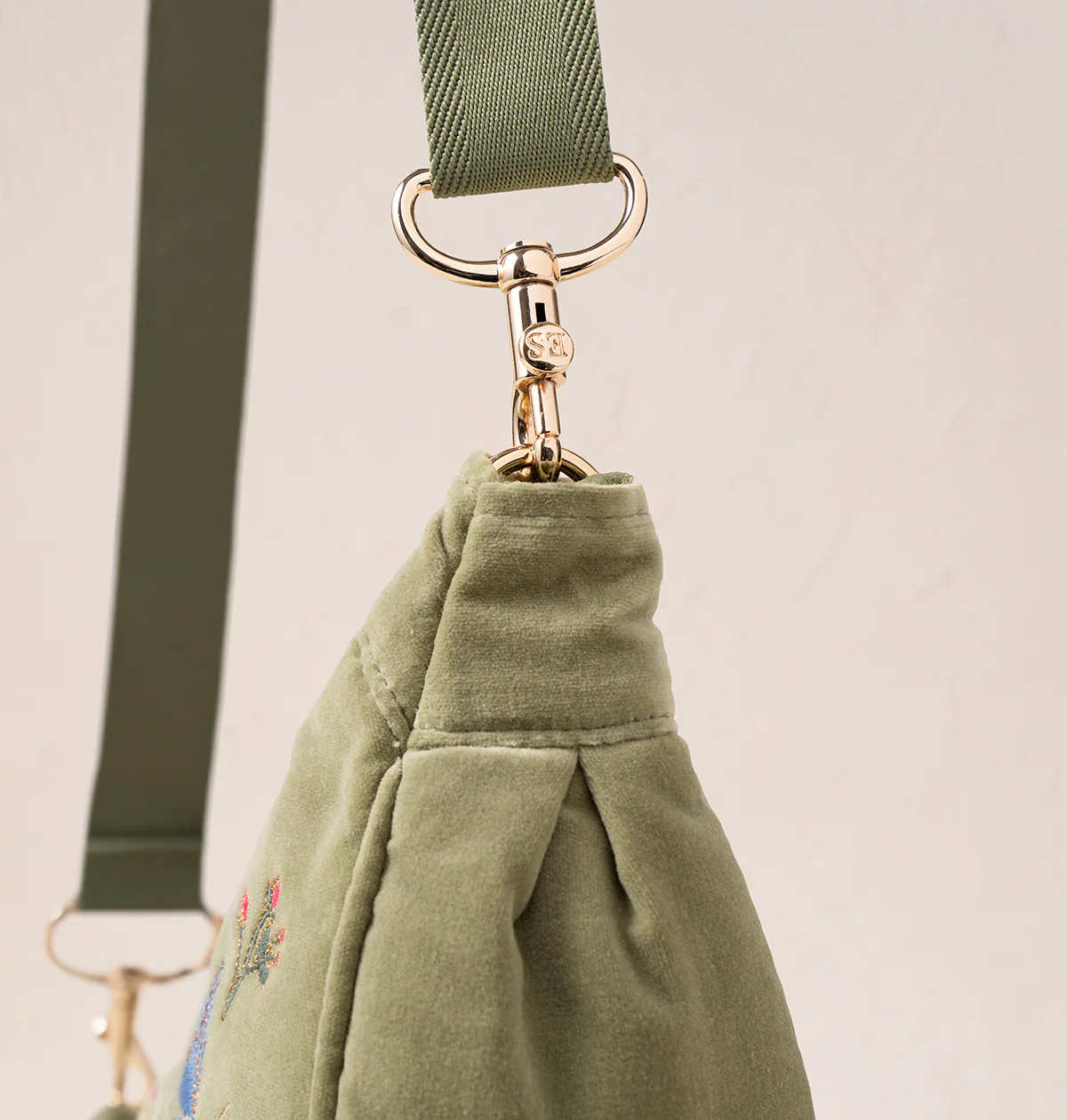 Earth Goddess Velvet Crossbody Sling Bag - Image 5