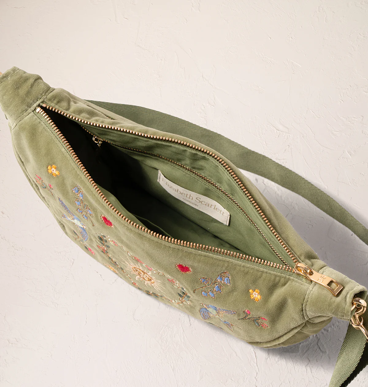 Earth Goddess Velvet Crossbody Sling Bag - Image 6