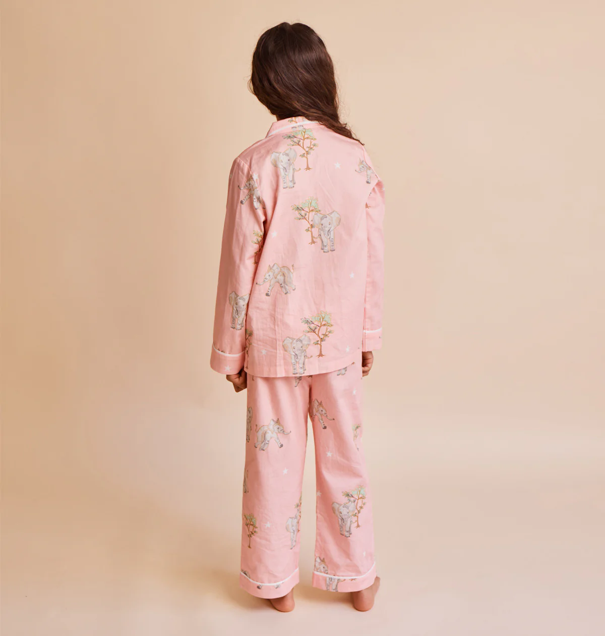 Kids' Cotton Sateen Elephant Pyjamas - Image 3