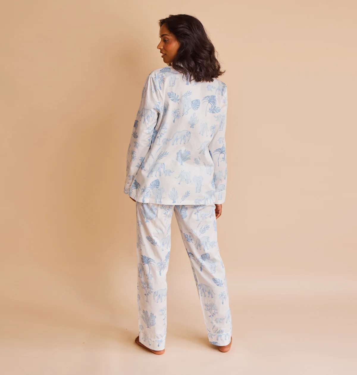 Cotton Sateen Elephants Pyjamas - Image 5