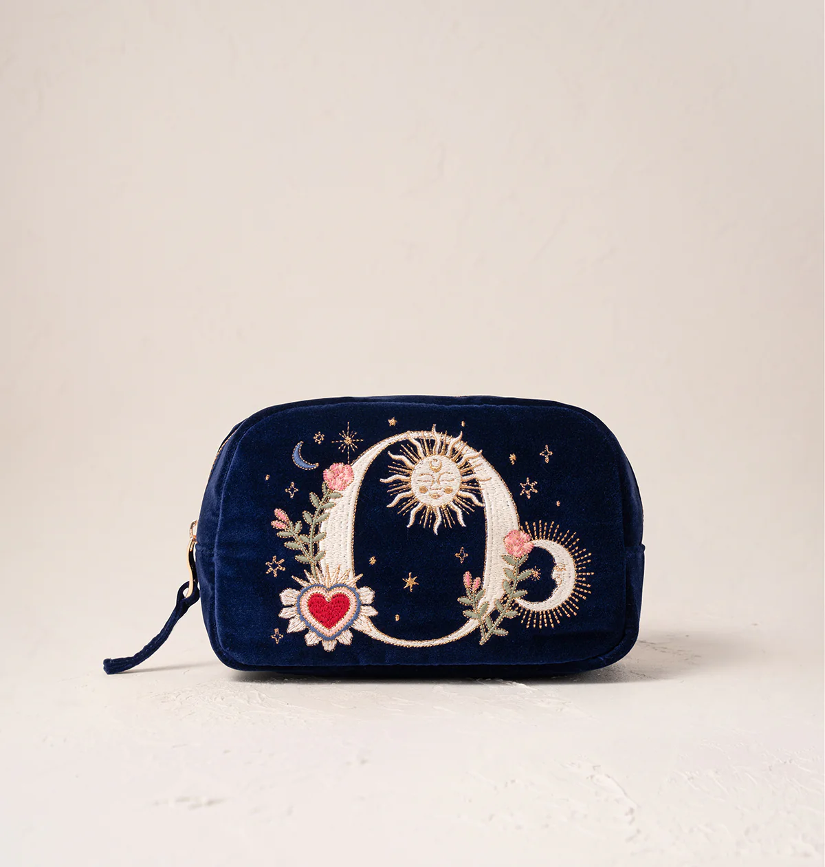 Enchanted Alphabet Navy Velvet Makeup Bag - Image 18