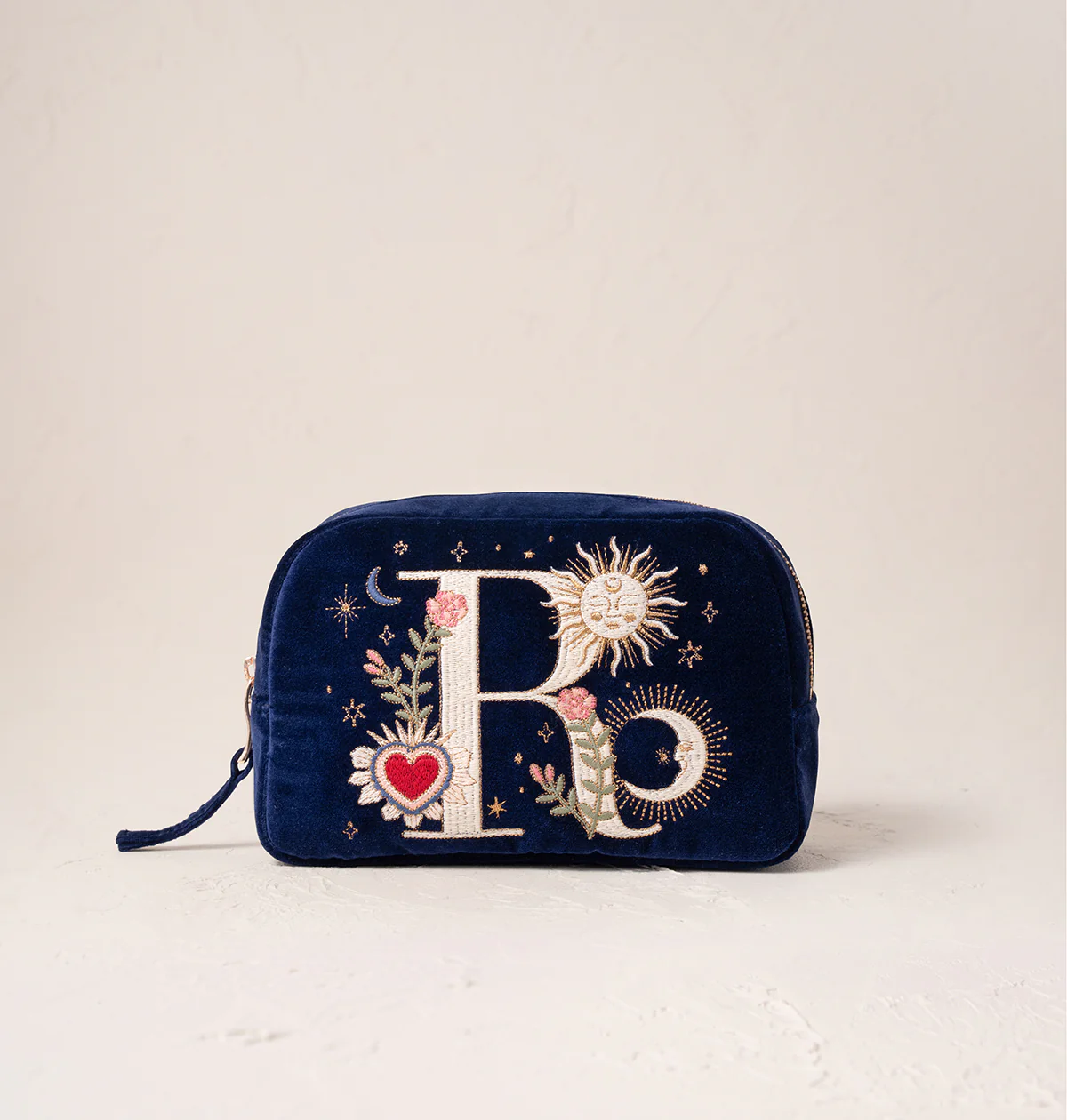 Enchanted Alphabet Navy Velvet Makeup Bag - Image 20