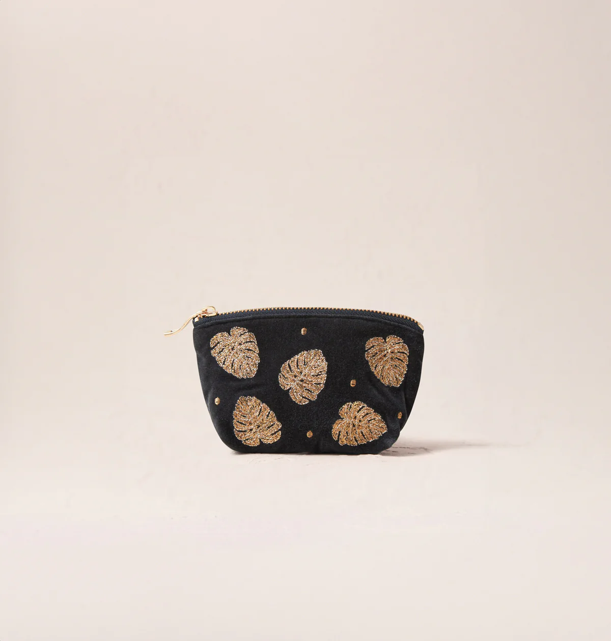 Gold Jungle Leaf Coin Purse