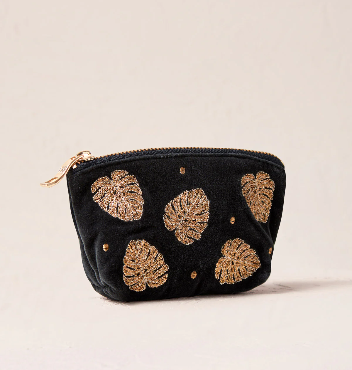 Gold Jungle Leaf Coin Purse - Image 3