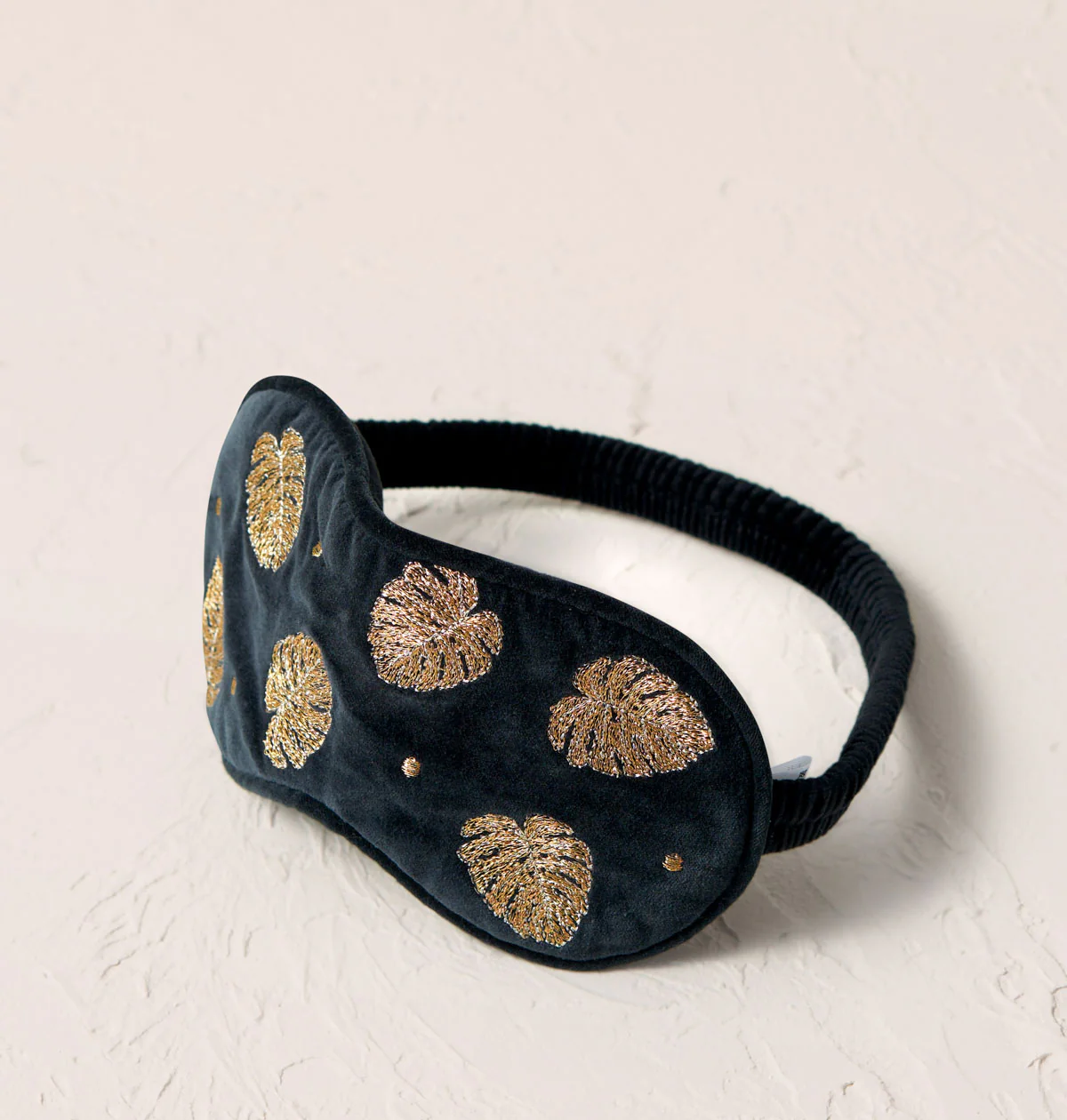 Gold Jungle Leaf Eye Mask - Image 3