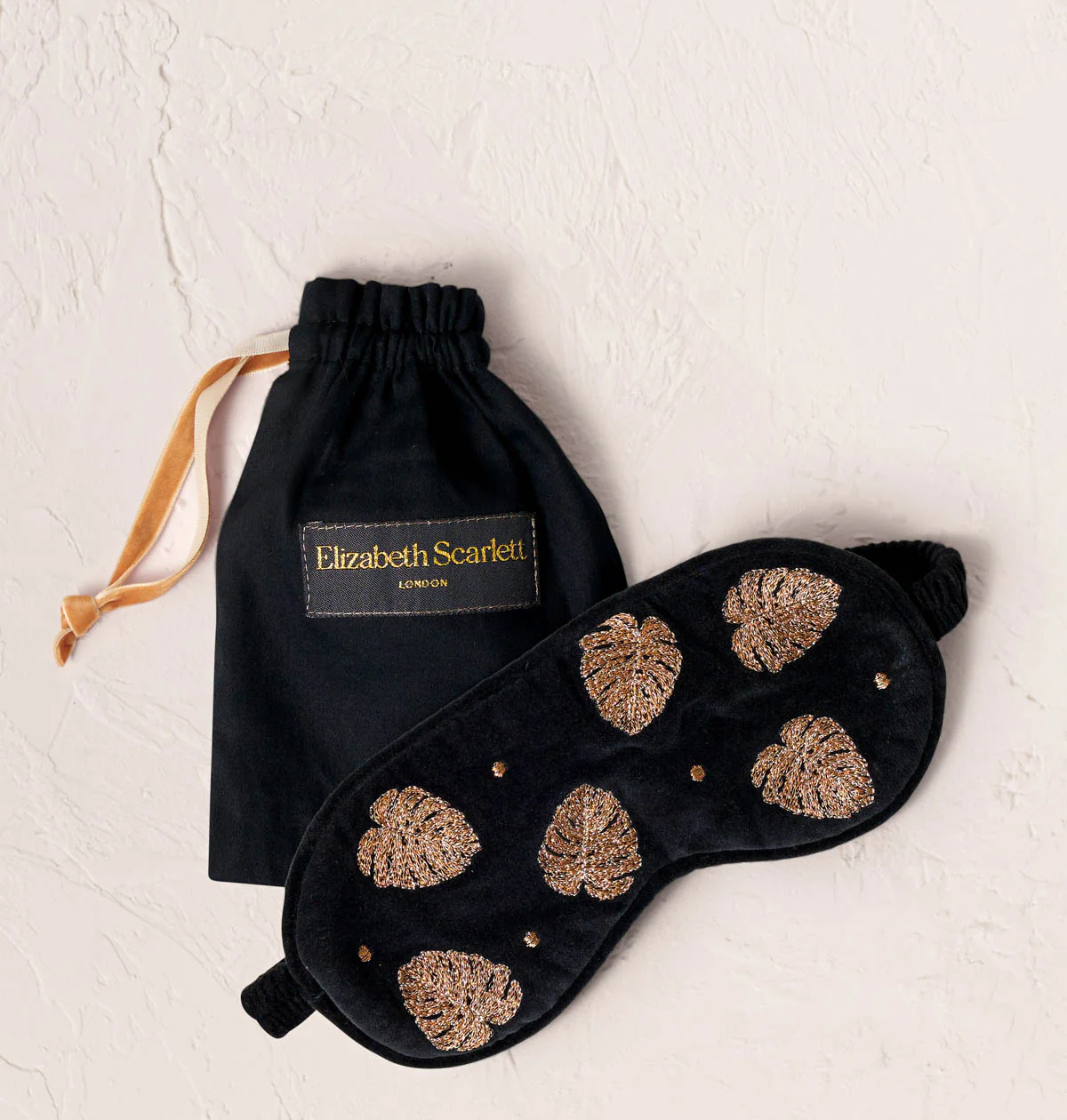 Gold Jungle Leaf Eye Mask - Image 4