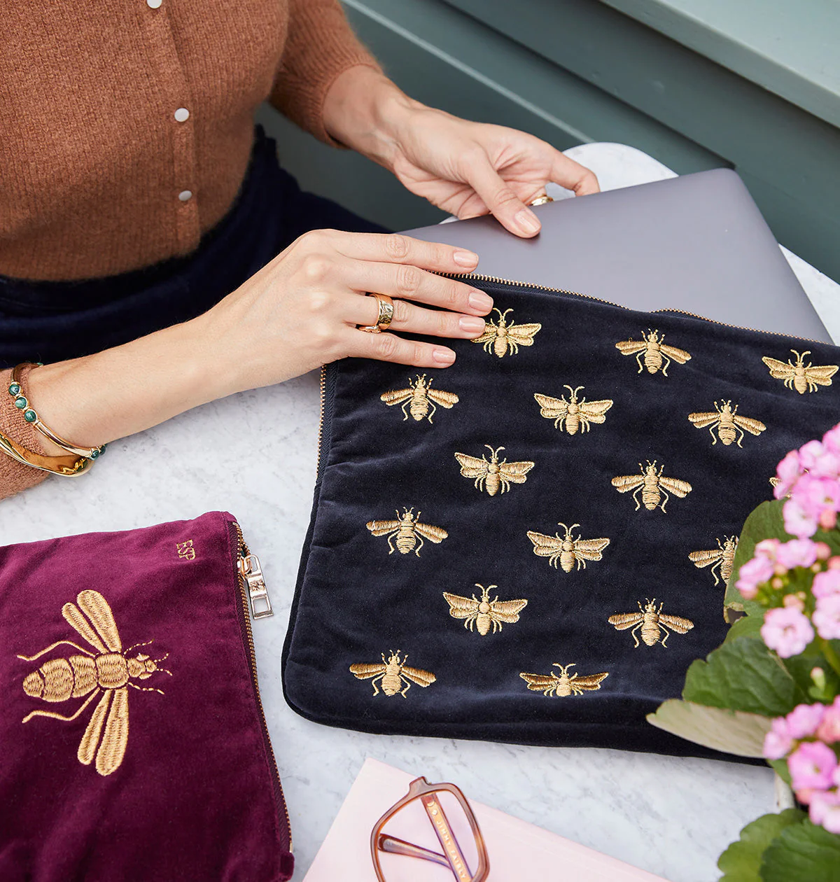 Honey Bee Laptop Sleeve Small - Image 2
