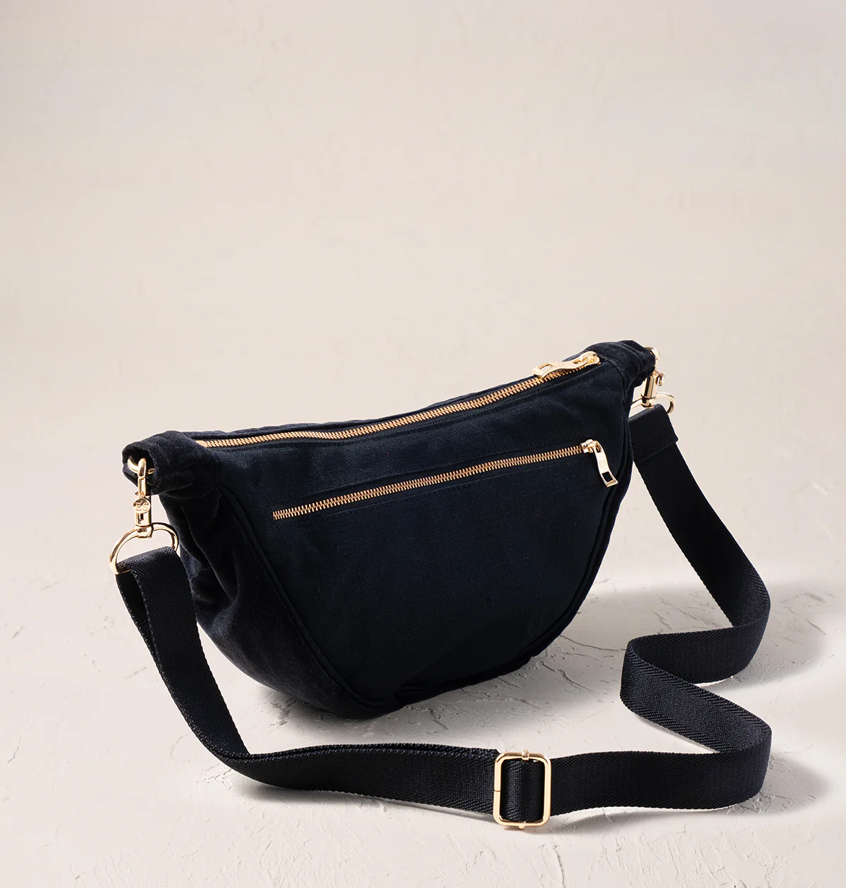 Honey Bee Velvet Crossbody Sling Bag - Image 3