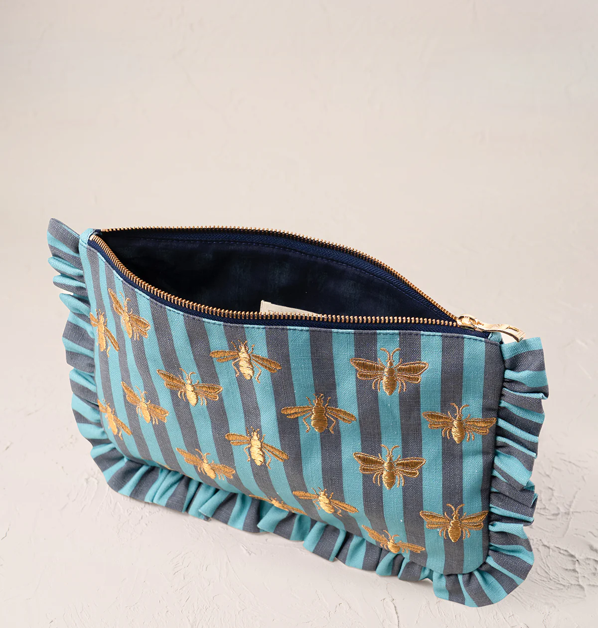 Honey Bee Striped Frill Pouch - Image 4