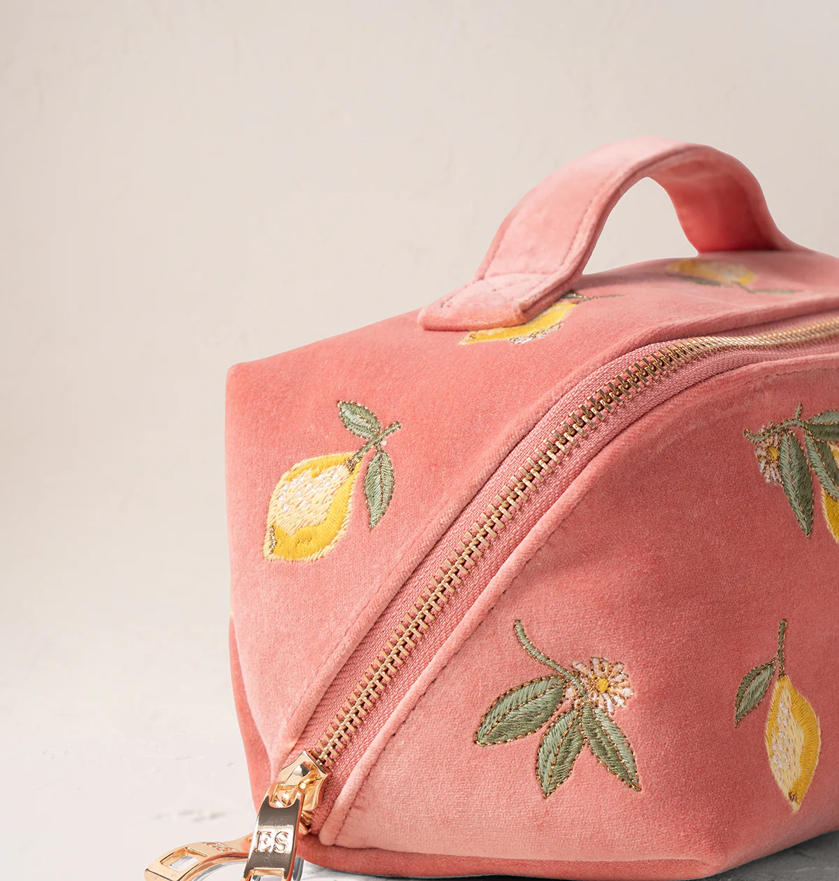 Lemon Blossom Open Flat Makeup Bag - Image 3
