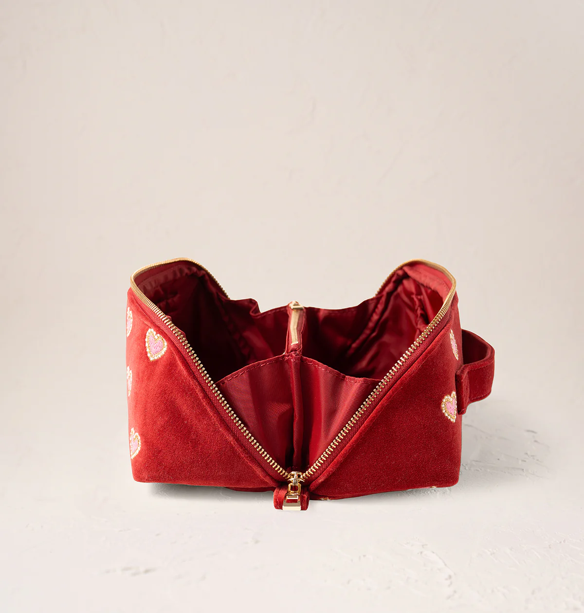 Love Hearts Open Flat Makeup Bag - Image 4
