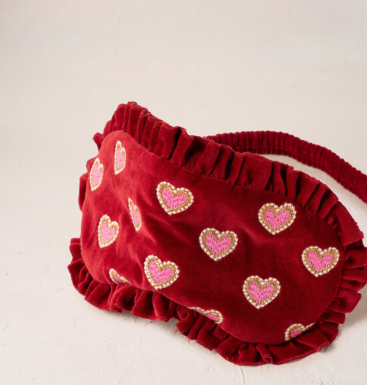 Love Hearts Frill Eye Mask - Image 3