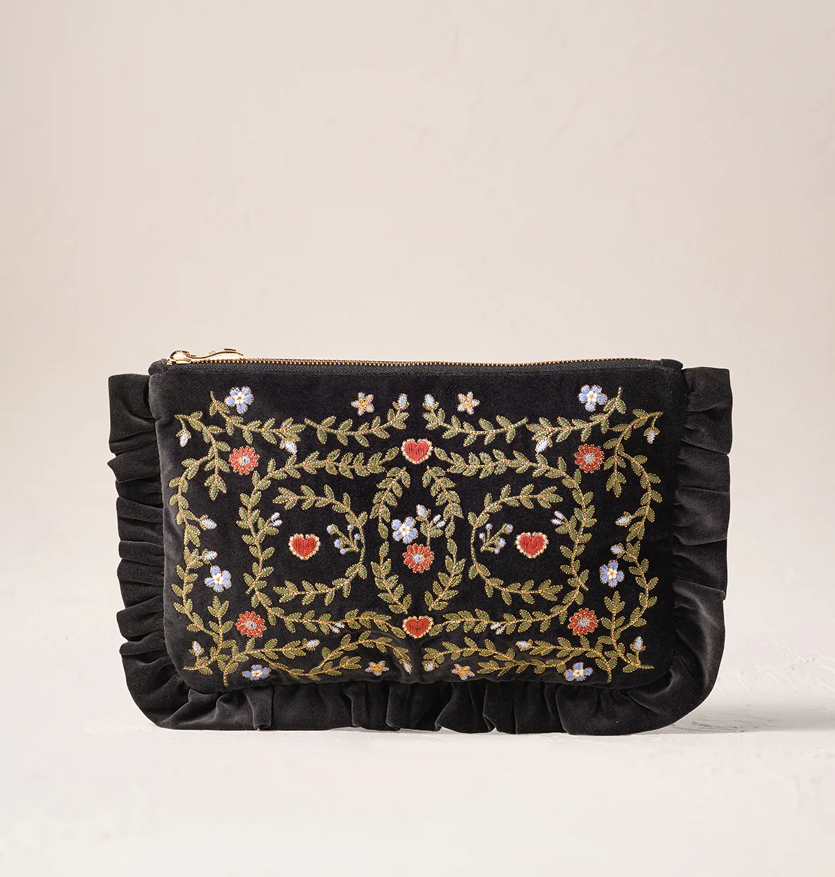 Mediterranean Garden Frill Pouch