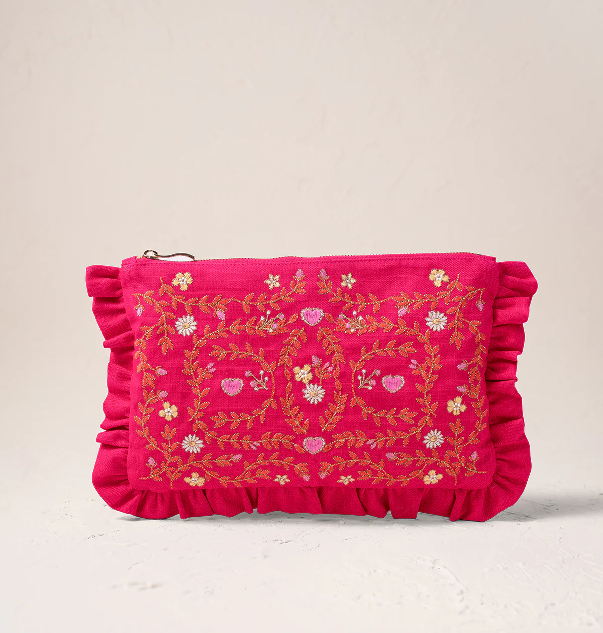 Mediterranean Garden Frill Pouch