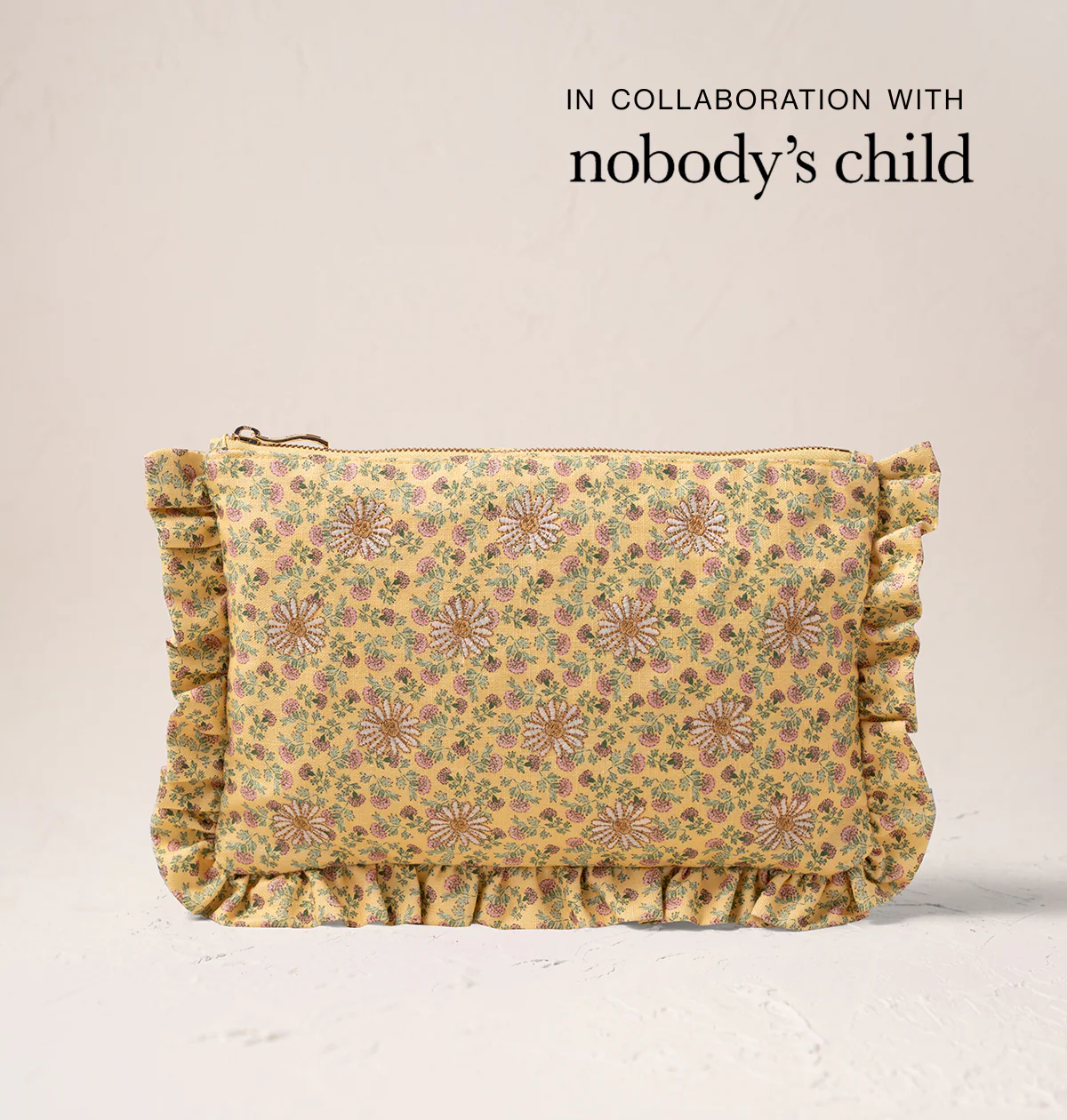 Buttercup Meadow Frill Pouch