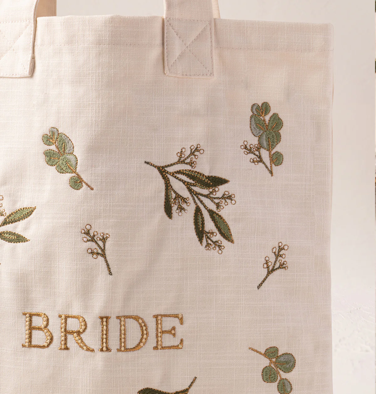 Olive Branch Bride Canvas Tote - Image 2