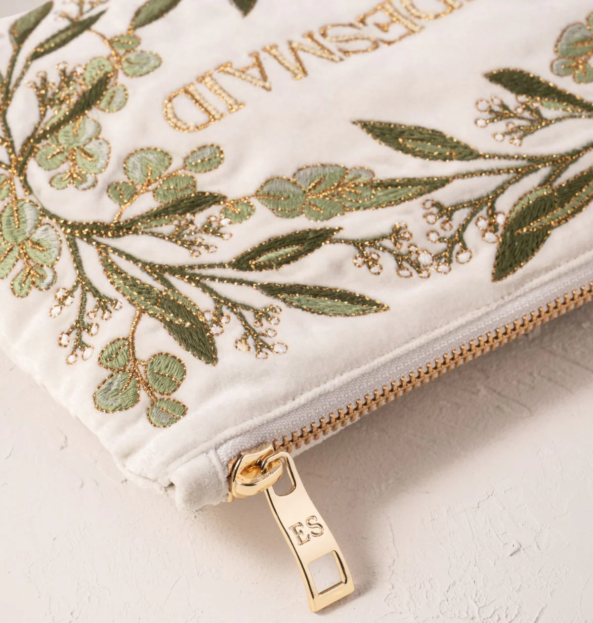 Olive Branch Bridesmaid Mini Pouch - Image 3
