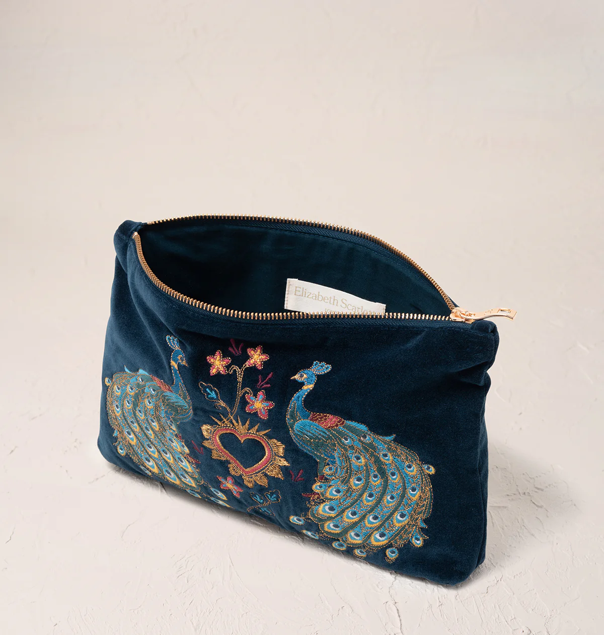 Peacock Floral Everyday Pouch - Image 4