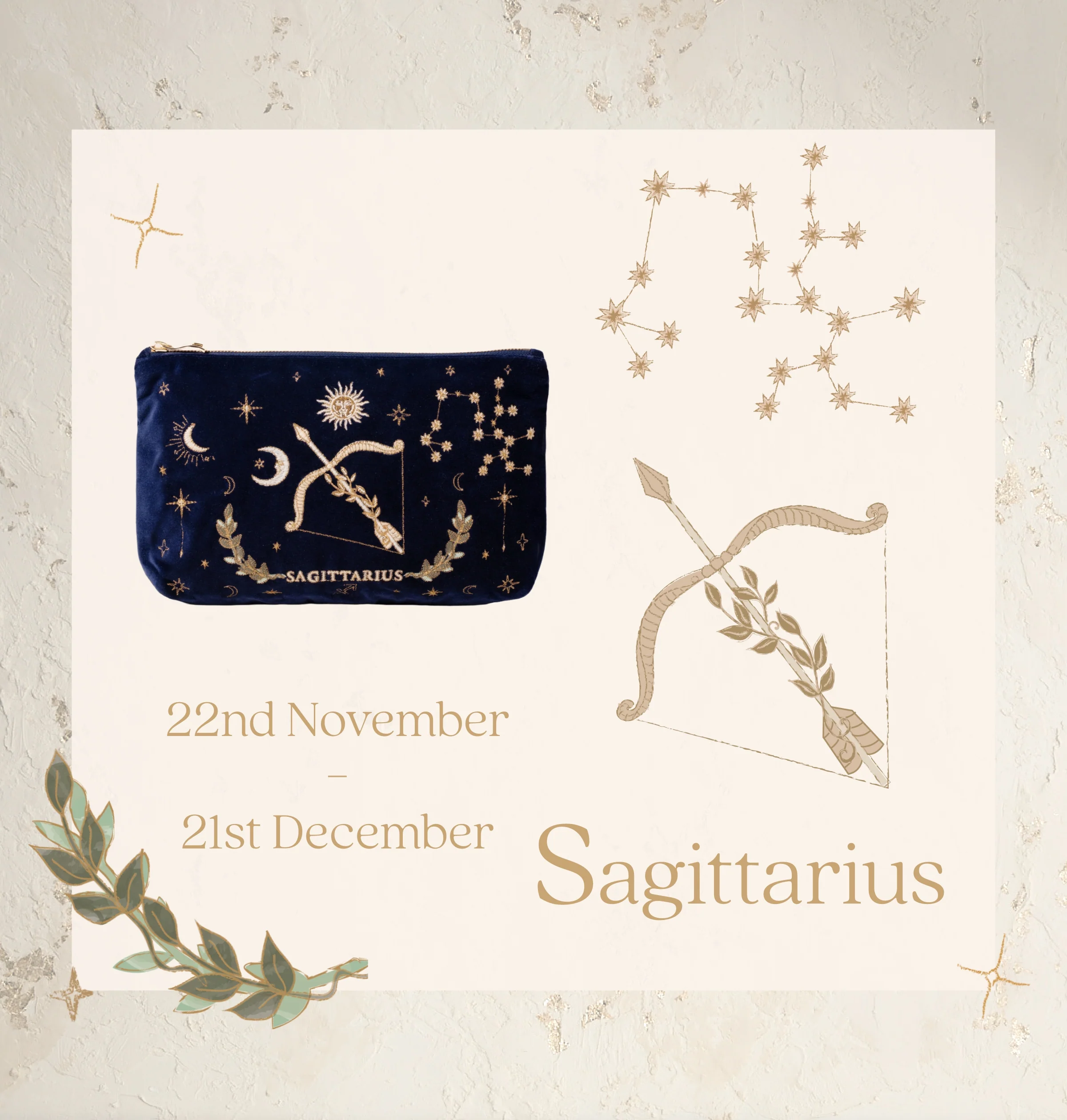 Sagittarius Navy Everyday Pouch - Image 2