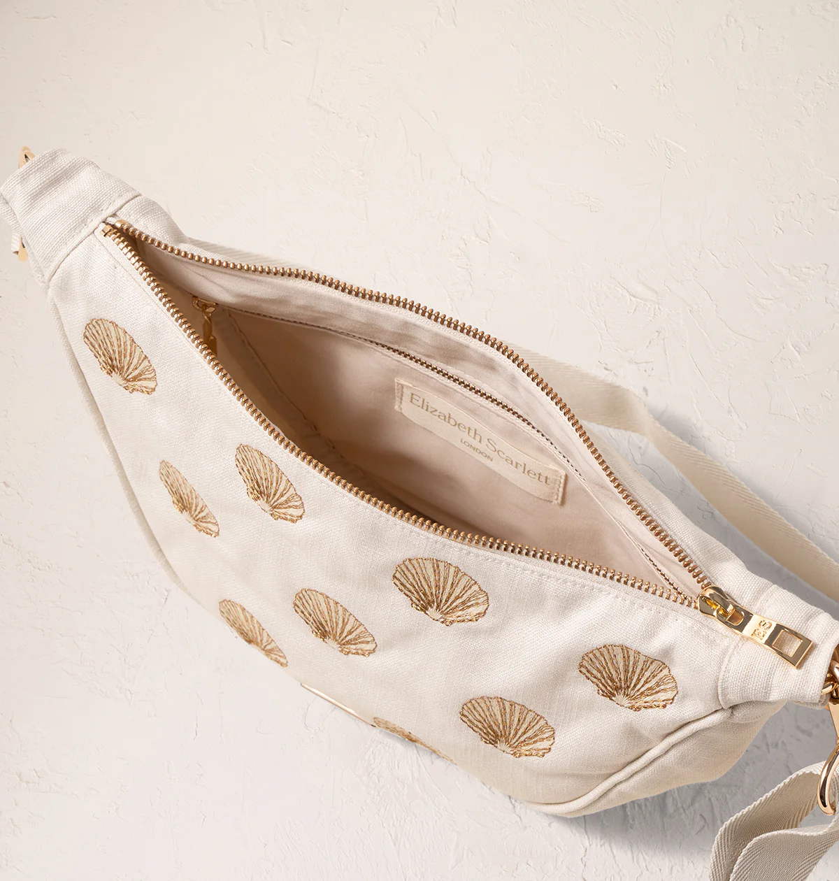 Shells Canvas Crossbody Sling Bag - Image 4