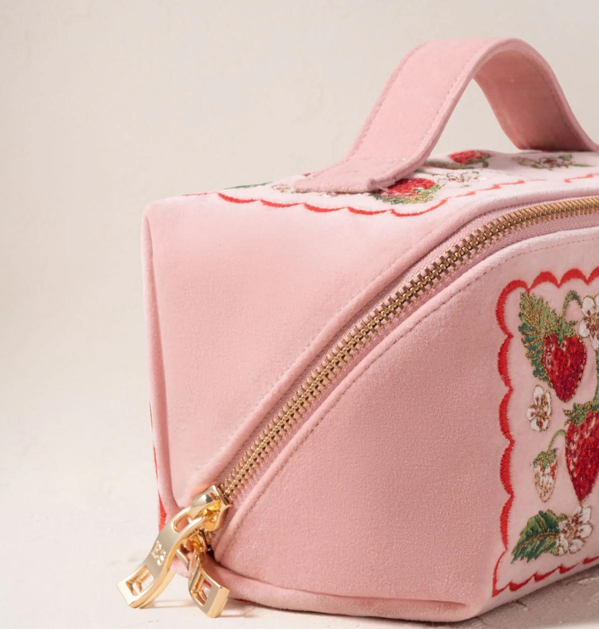 Strawberries Open Flat Makeup Bag - Image 3