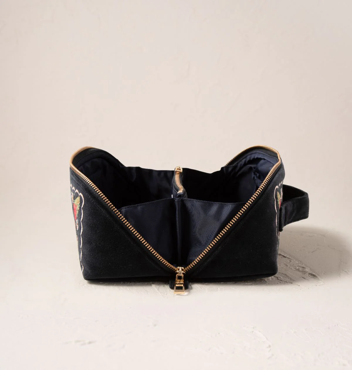 Strawberries Open Flat Makeup Bag - Image 3
