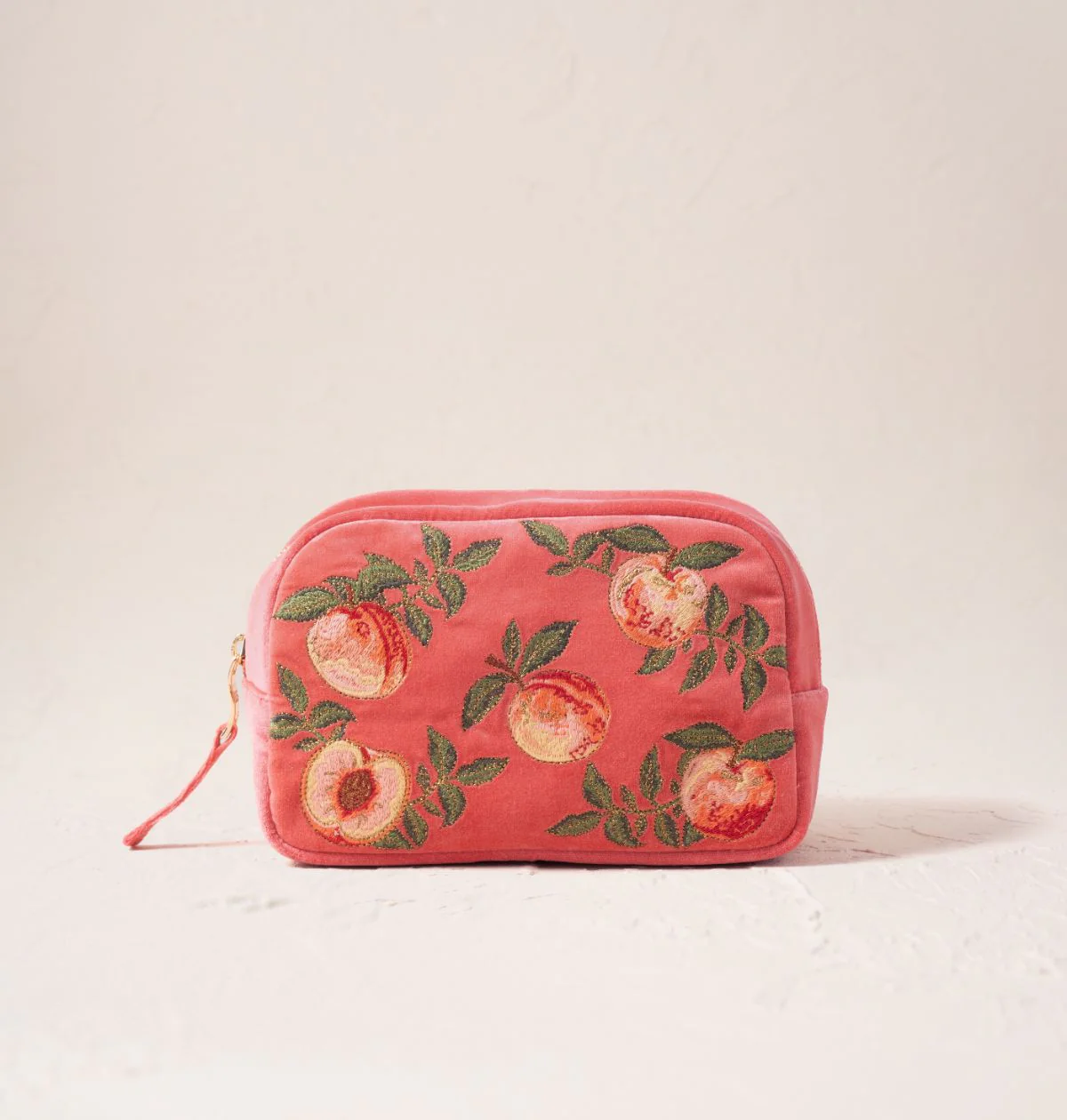 Summer Peach Makeup Bag