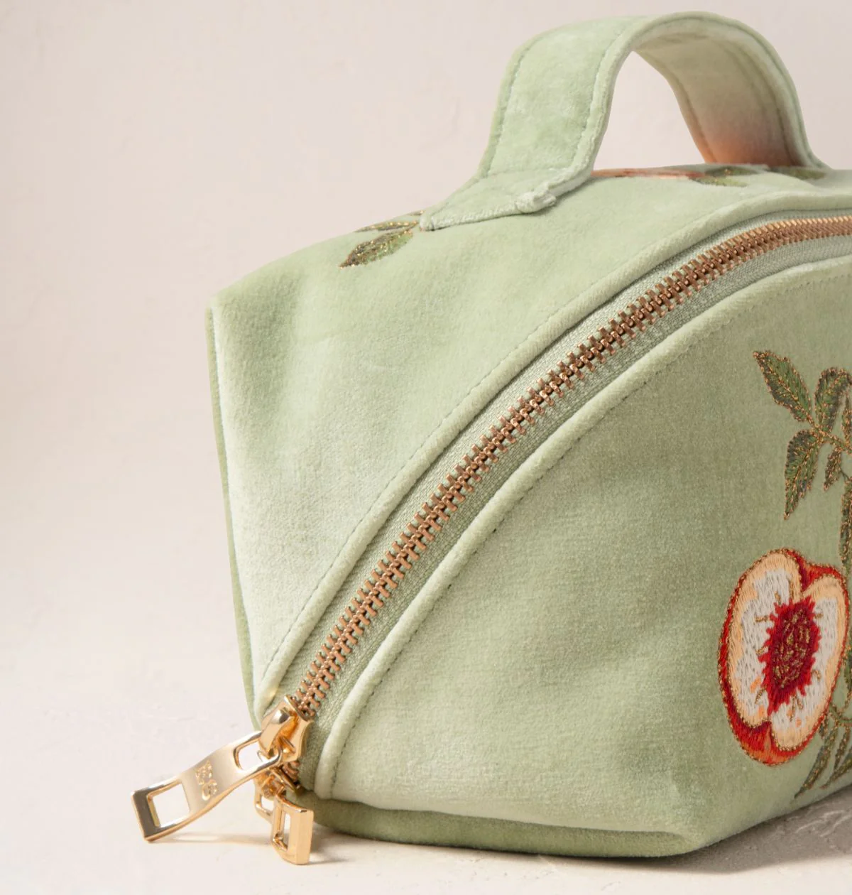 Summer Peach Open Flat Makeup Bag - Image 2