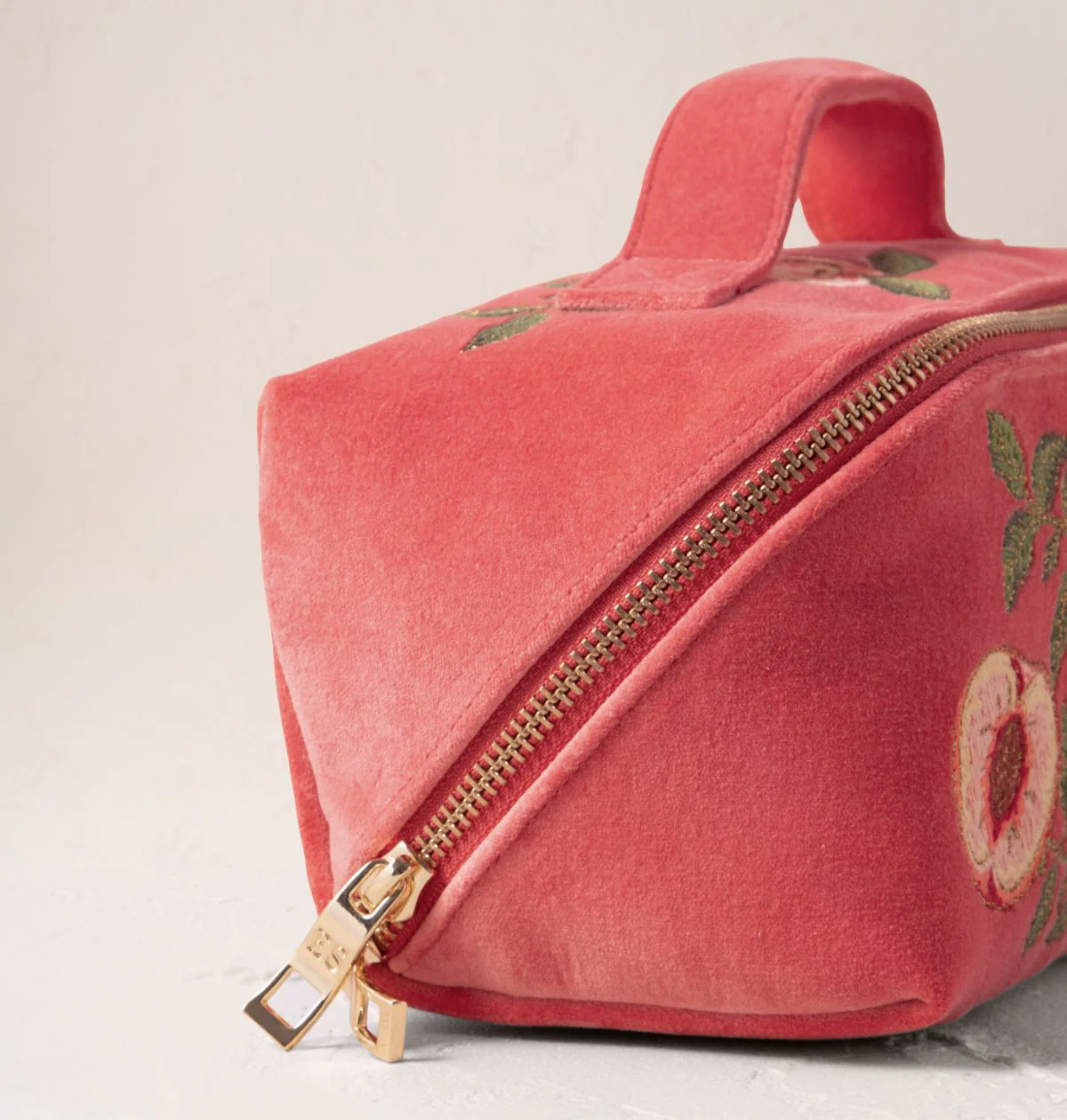 Summer Peach Open Flat Makeup Bag - Image 2