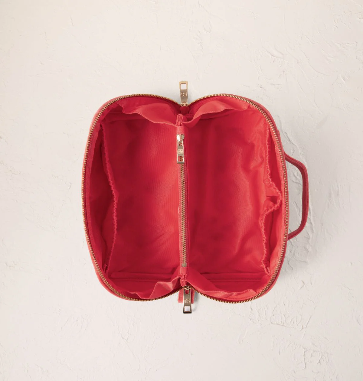 Summer Peach Open Flat Makeup Bag - Image 4
