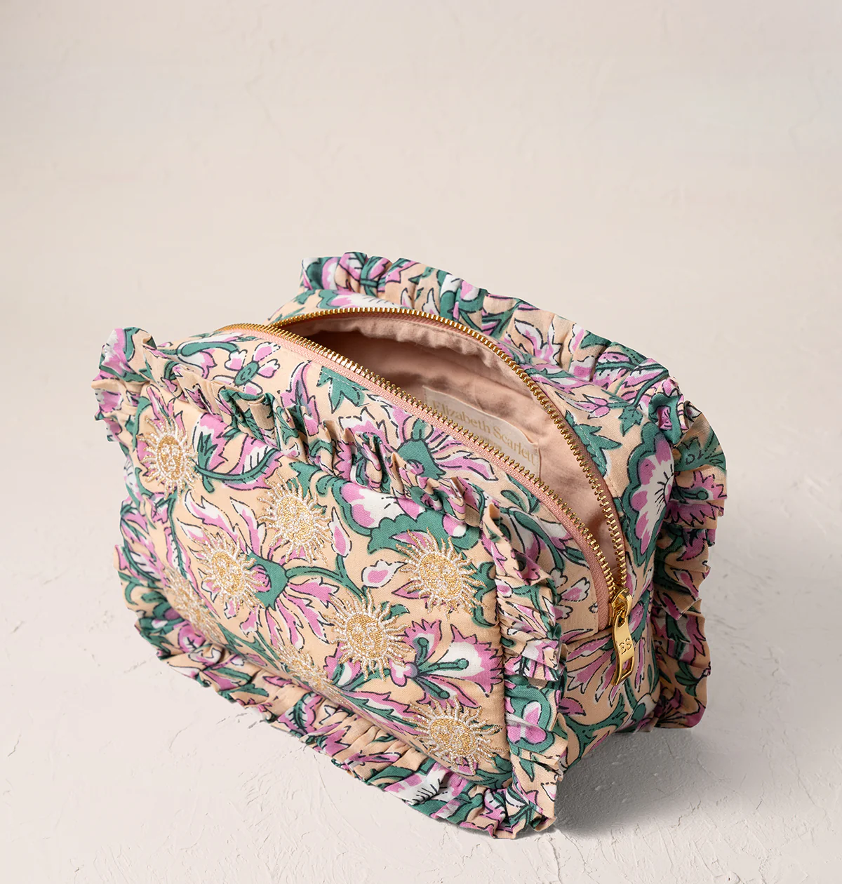 Sun Goddess Cotton Rebirth Frill Makeup Bag - Image 3