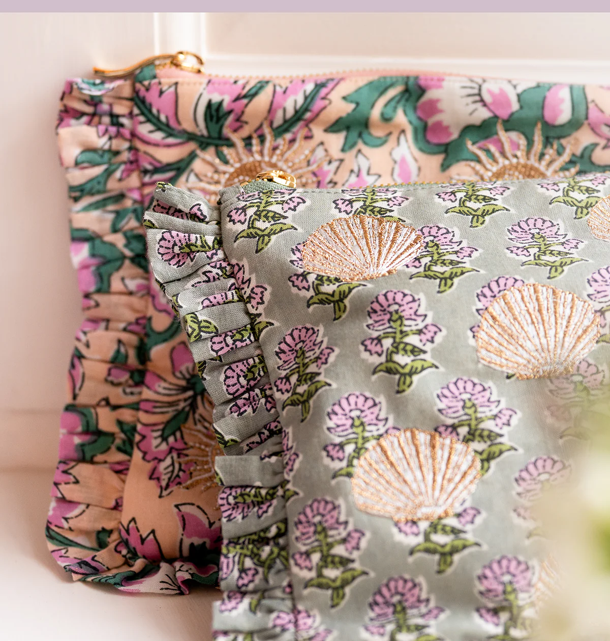 Shells Cotton Rebirth Frill Pouch - Image 5