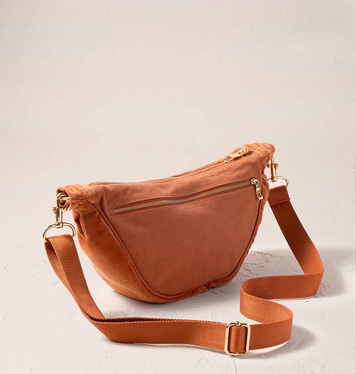 Sun Goddess Velvet Crossbody Sling Bag - Image 4