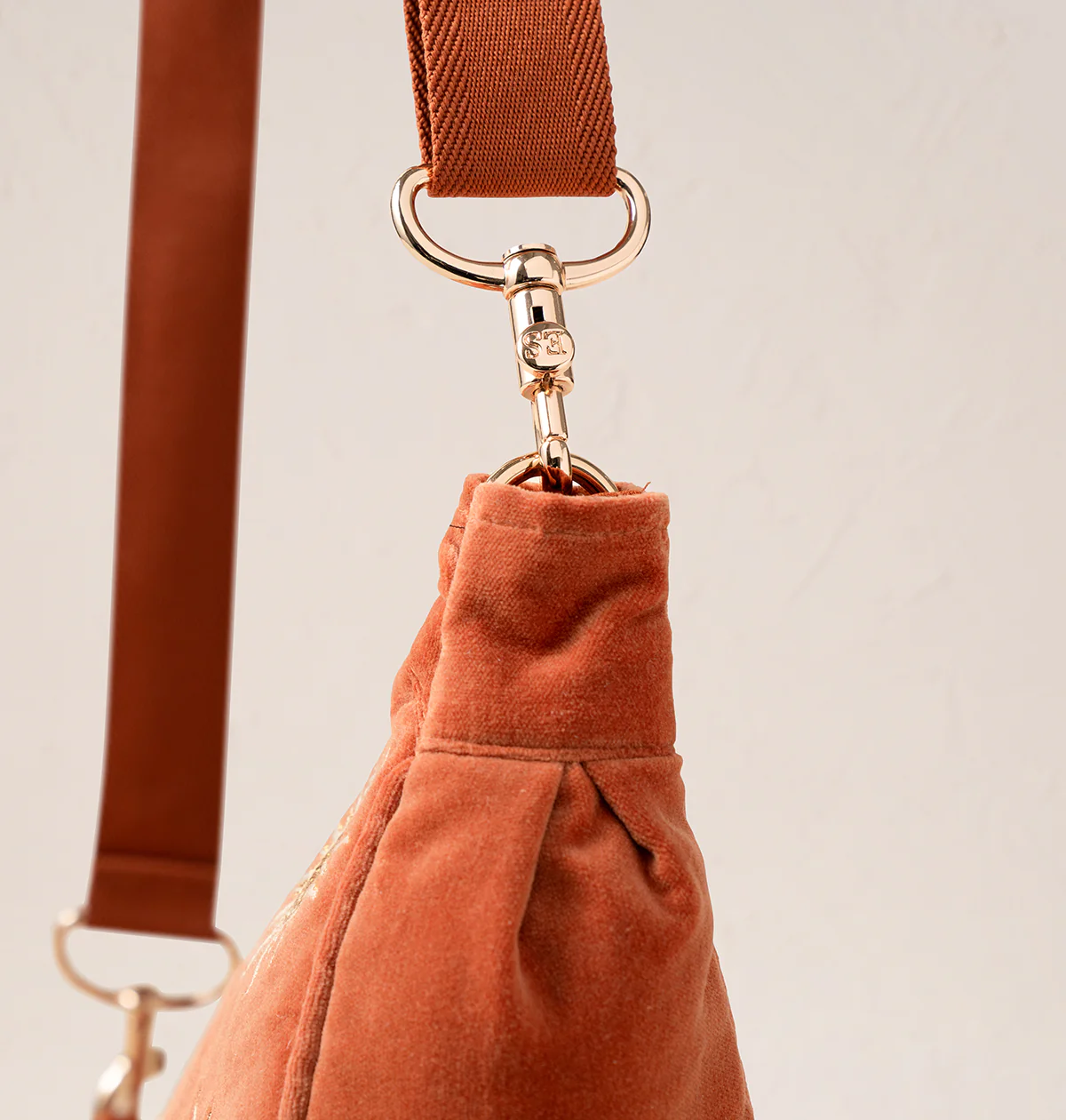 Sun Goddess Velvet Crossbody Sling Bag - Image 5