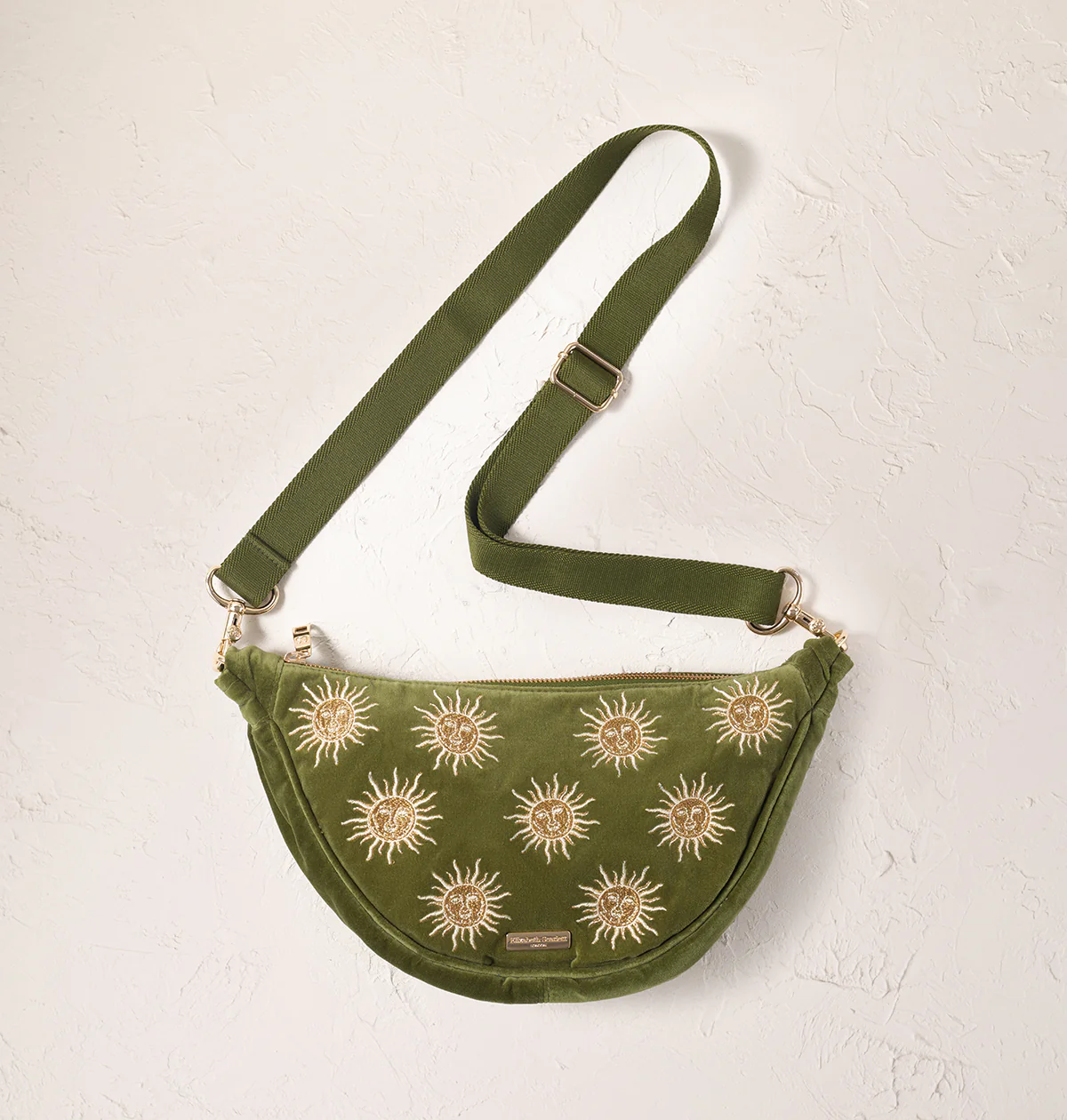 Sun Goddess Velvet Crossbody Sling Bag