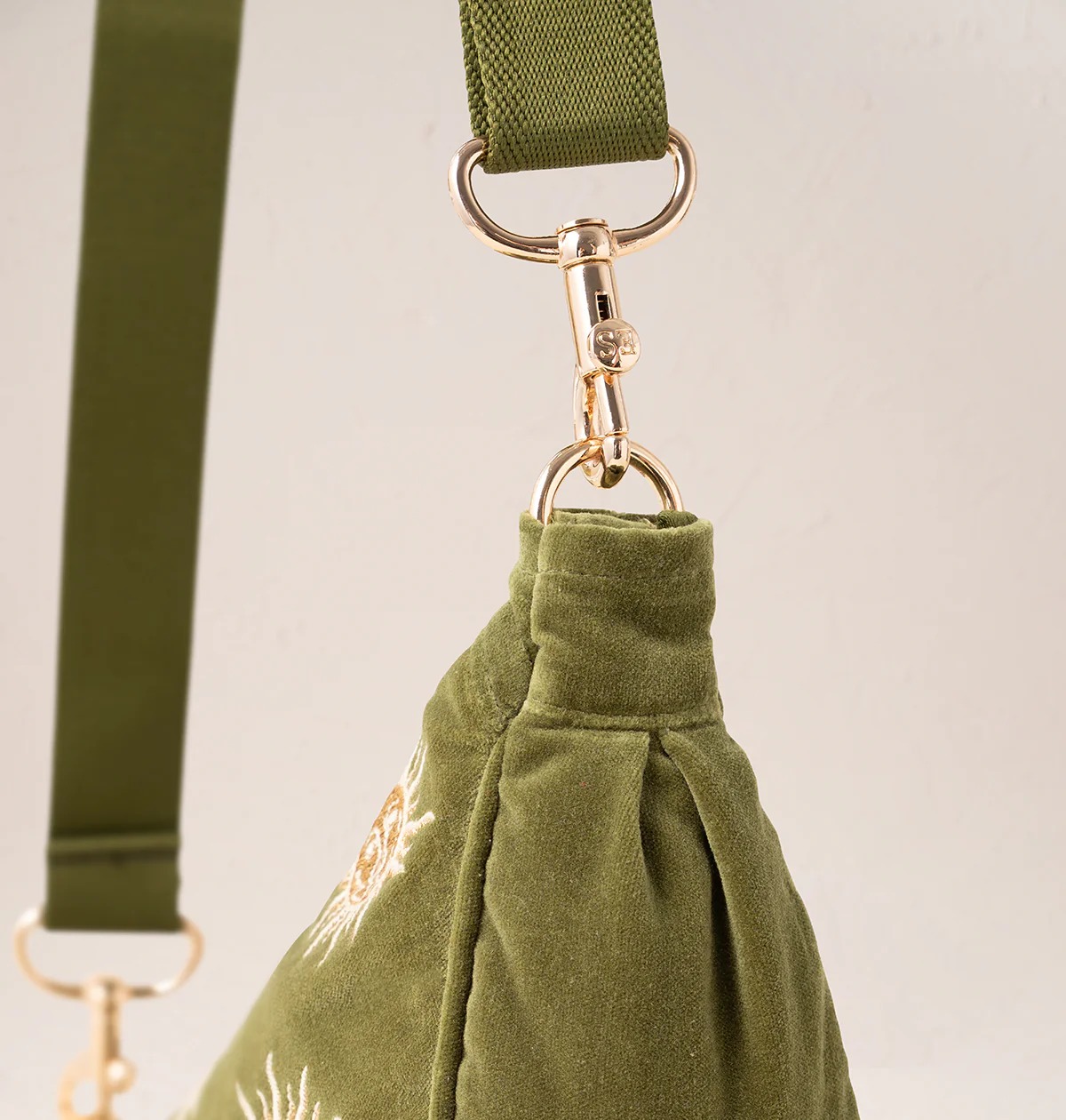 Sun Goddess Velvet Crossbody Sling Bag - Image 5