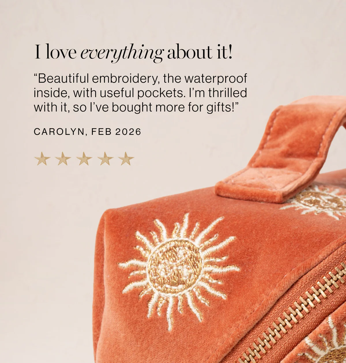 Sun Goddess Open Flat Makeup Bag - Image 4